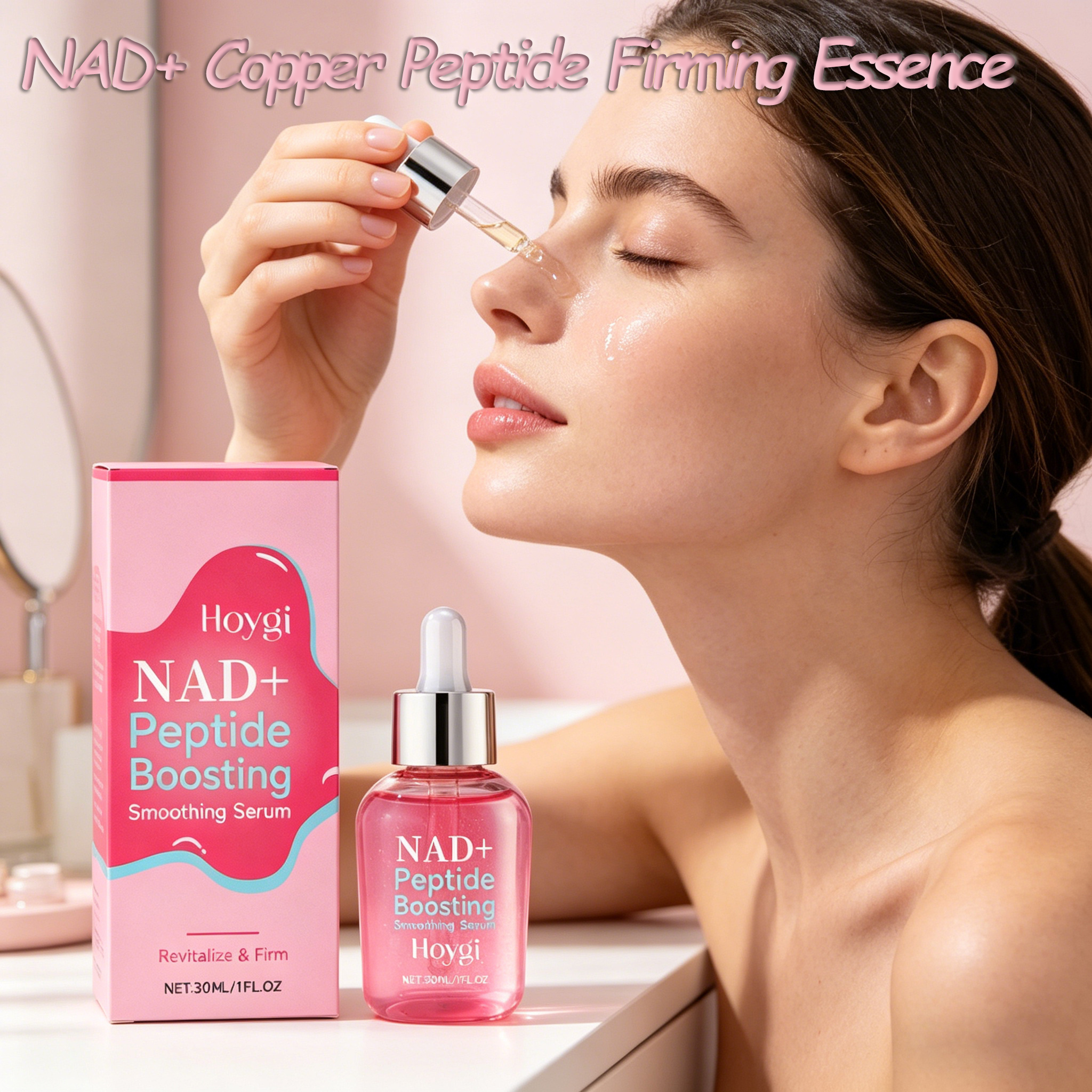 Tripeptide Collagen Boost - NAD+ Peptide Pink Serum Copper Tripeptide