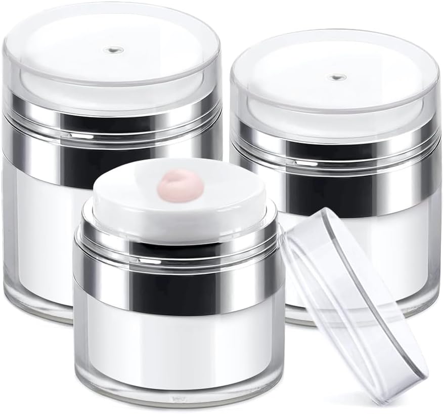 Luxury Skincare Packaging - Airless Pump Jar 1/2/3Pcs Moisturizer Container