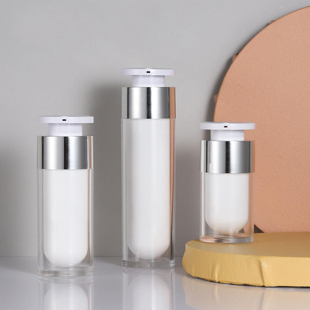 Luxury Skincare Packaging - 15/30/50ml Pearl White Acrylic Airless Jar