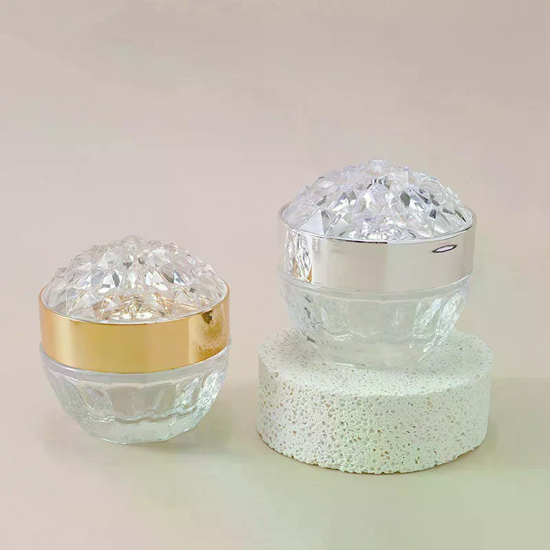 Luxury Skincare Packaging - 1pcs Luxury 50g Glass Face Cream