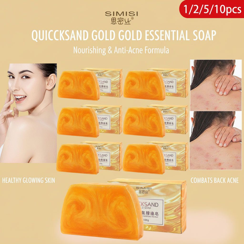 Luxury Gold Skincare - Handmade Gold Soap Trapezoidal Rubber Peptide