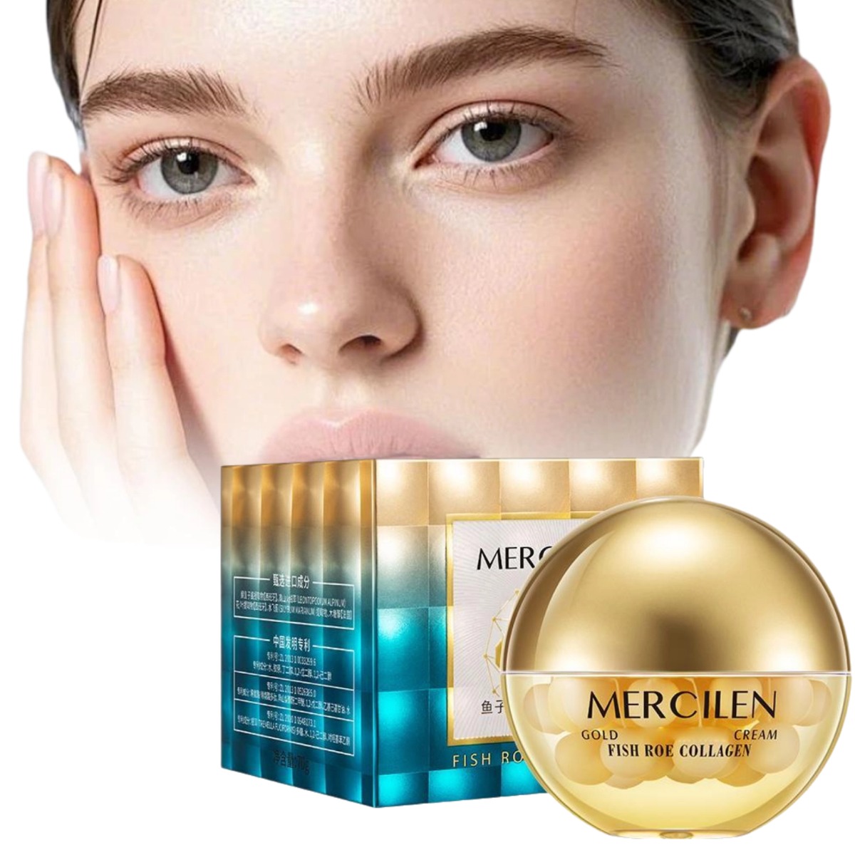 Luxury Skincare Moisturizer - Collagen Peptide Smooth Wrinkles Lift &