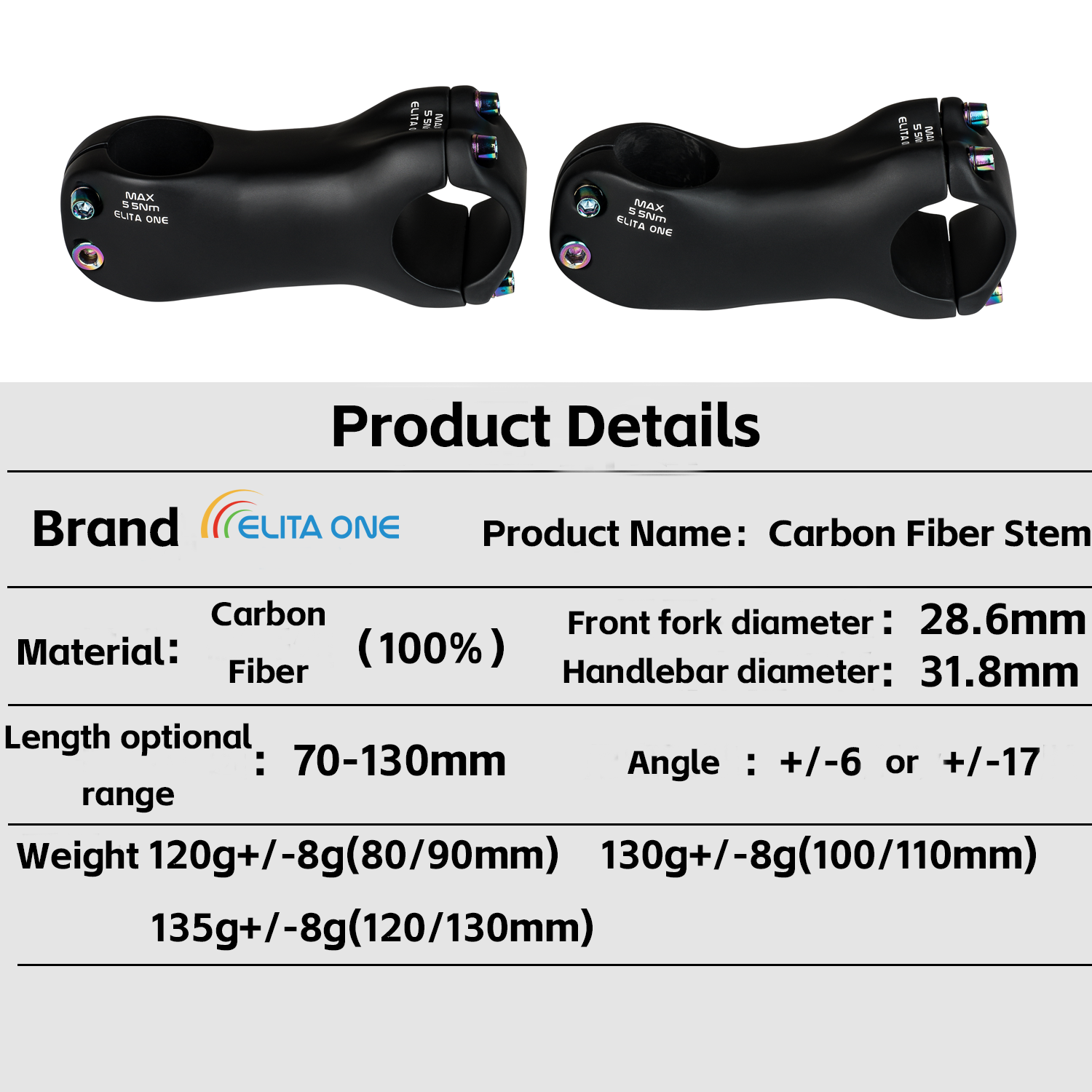 ELITA ONE carbon fiber stem mo - Edelweiss Stem Cell recensione e prezzo