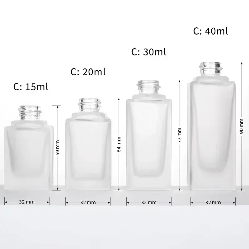 15ml 30ml 40ml 60ml Square Liq - Luxury Skincare Packaging recensione e prezzo