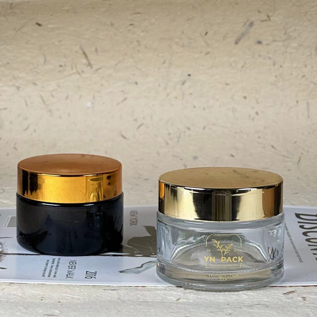 luxury glass jar Wholesa frost - Luxury Gold Skincare recensione e prezzo