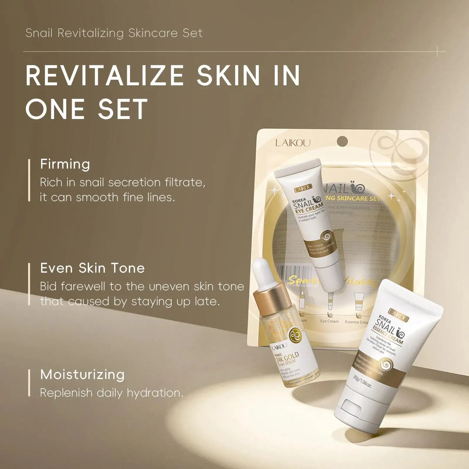 24K Gold Snail Repair Serum Ey - Luxury Skincare Sets recensione e prezzo