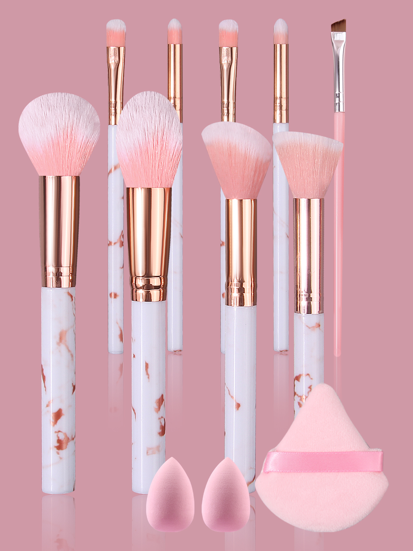 Luxury Pink Marble Makeup Brus - Luxury Skincare Set recensione e prezzo